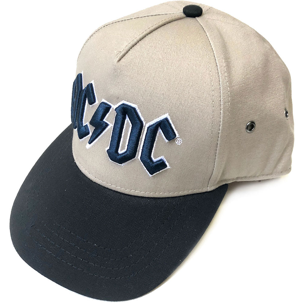 AC/DC Unisex Snapback Cap: Navy Logo