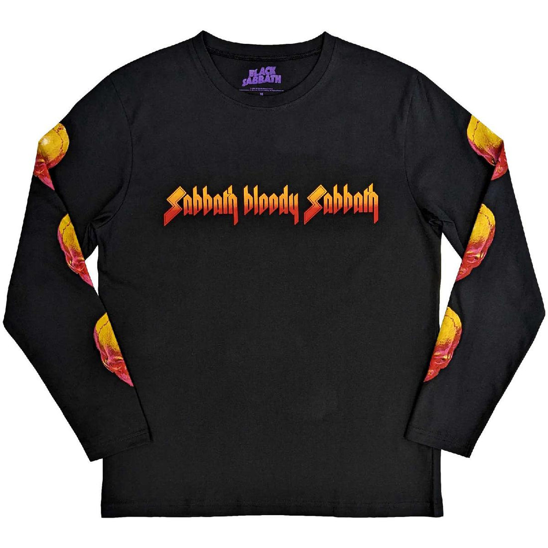 Black Sabbath Unisex Long Sleeve T-Shirt: Bloody Sabbath (Back Print)