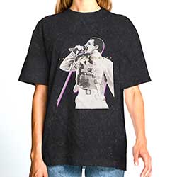 Freddie Mercury Unisex T-Shirt: Glow (Wash Collection)