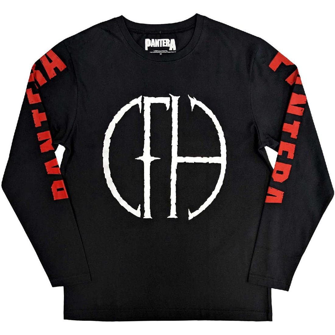 Pantera Unisex Long Sleeve T-Shirt: Frayed Logo