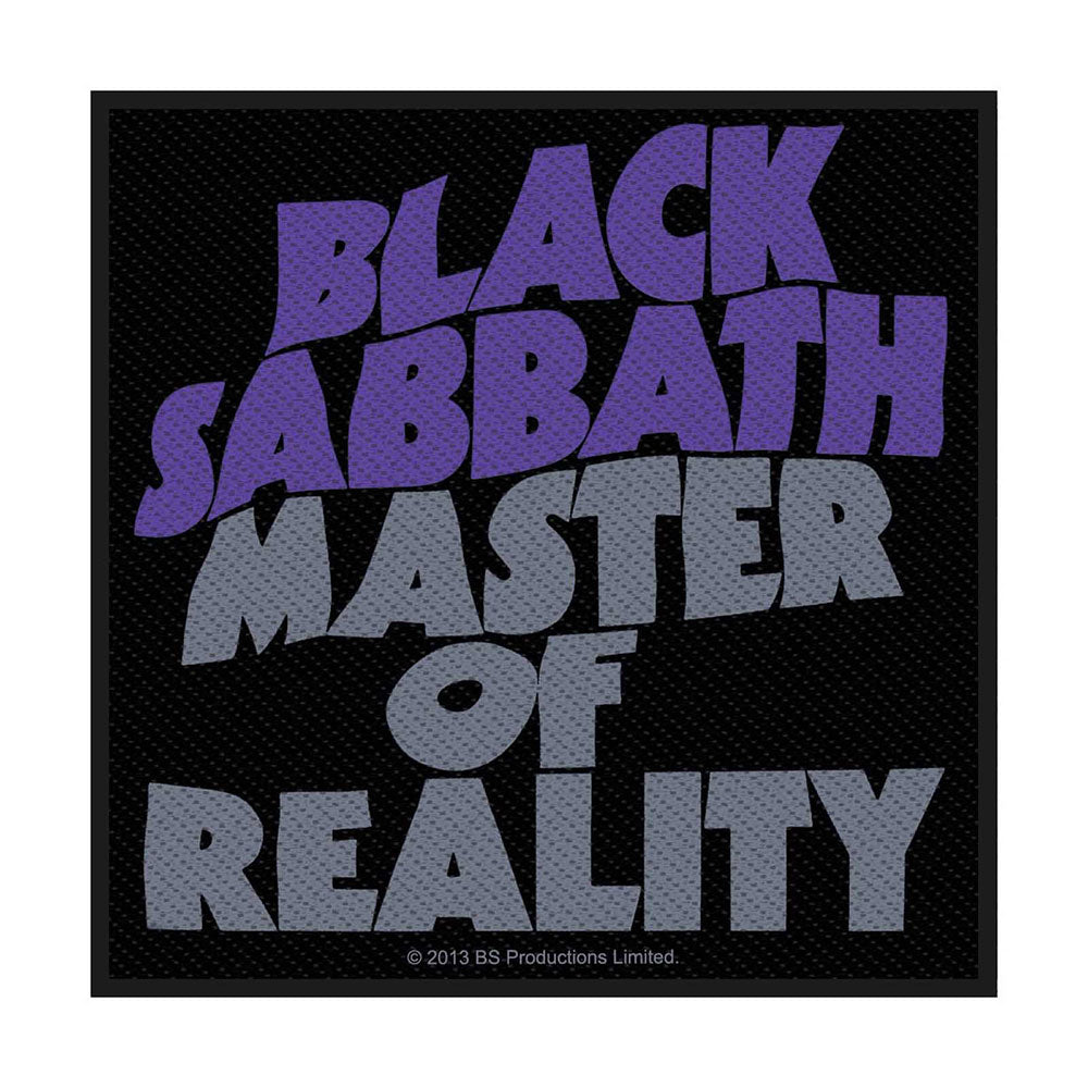 Black Sabbath Standard Patch: Master Of Reality