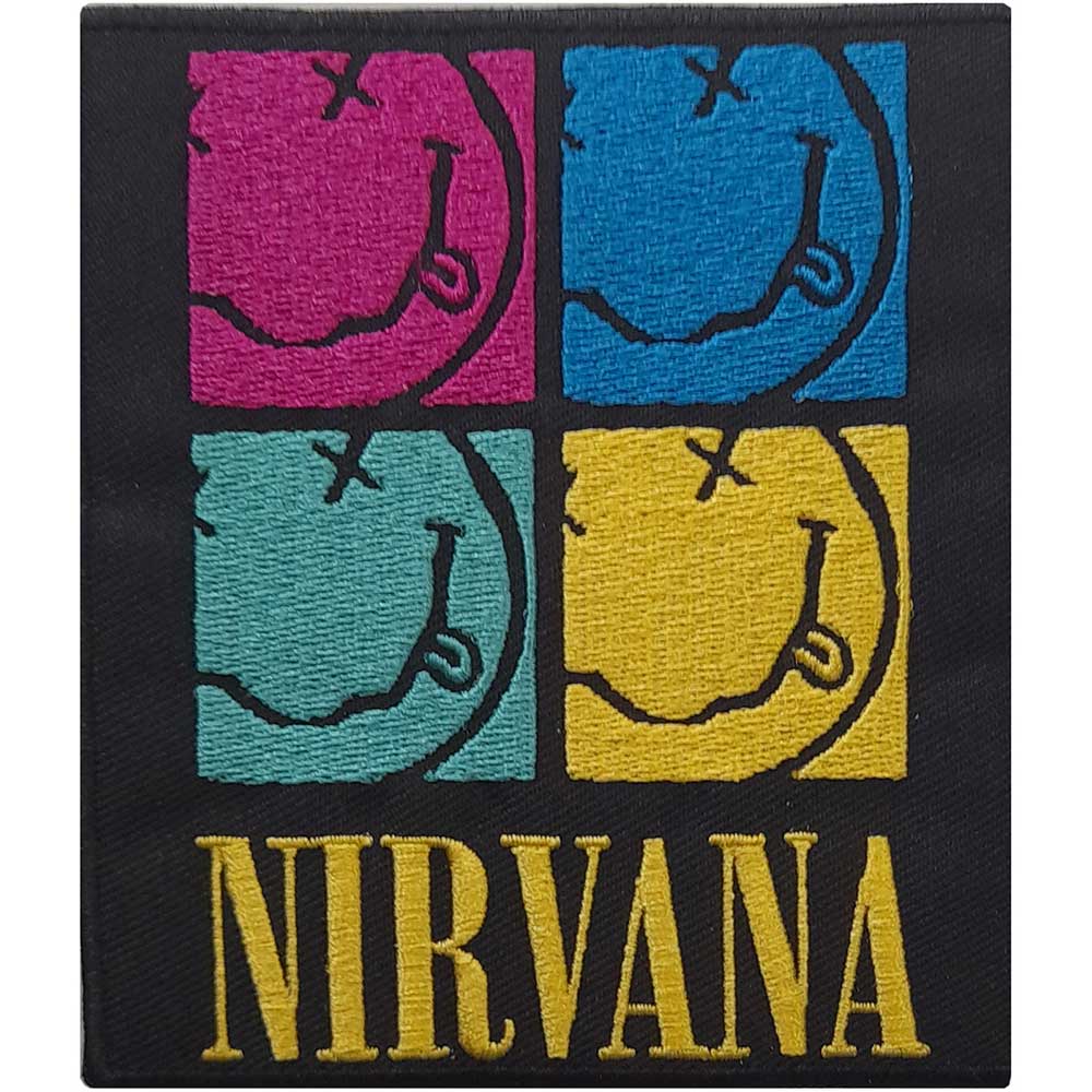 Nirvana Standard Patch: Smiley Squares