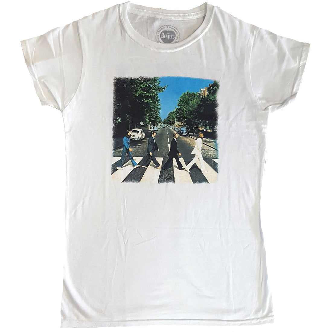 The Beatles Ladies T-Shirt: Abbey Road (Back Print)