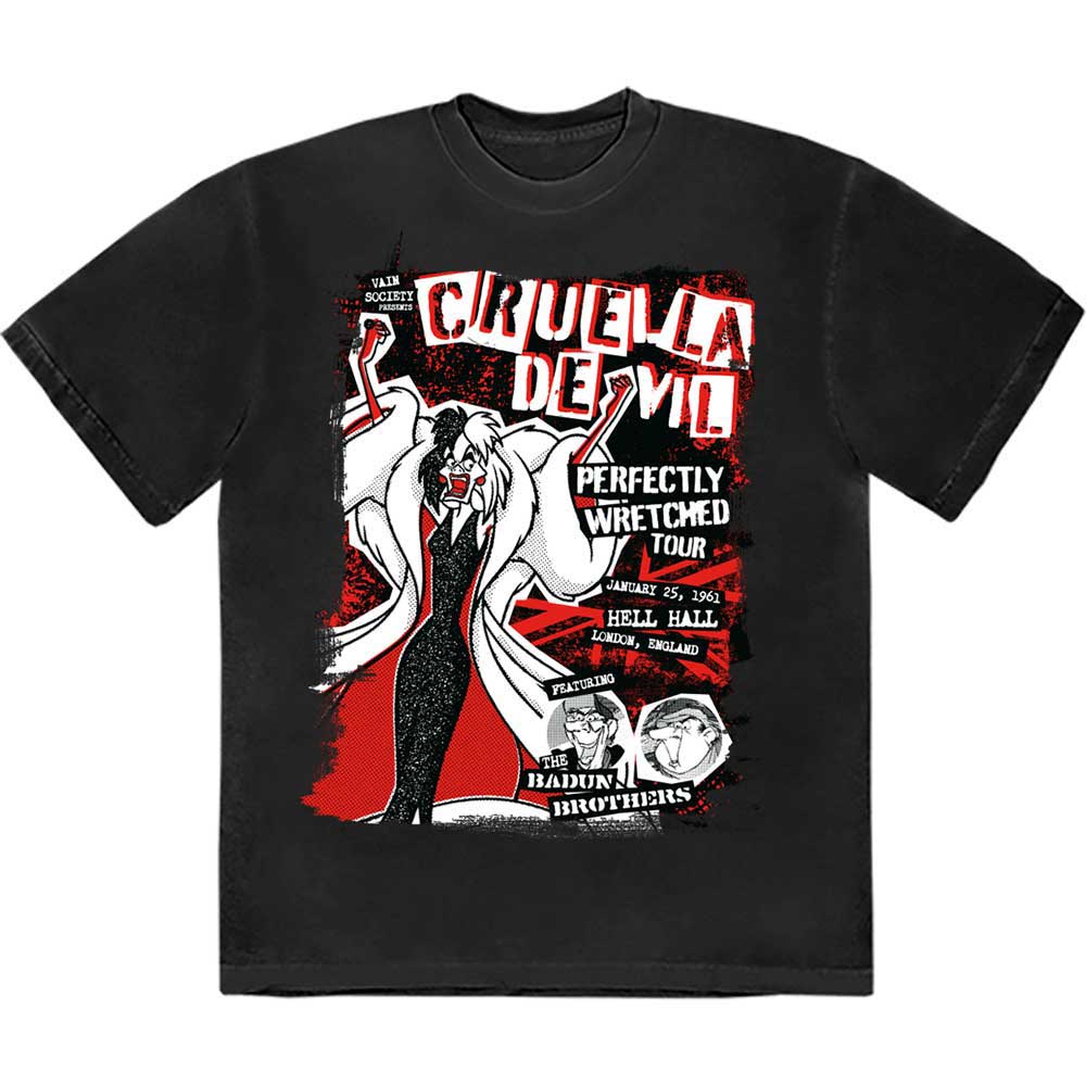 101 Dalmatians Unisex T-Shirt: Cruella Tour