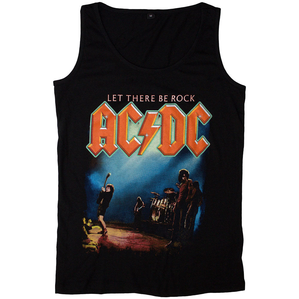 AC/DC Ladies Vest T-Shirt: Let There Be Rock