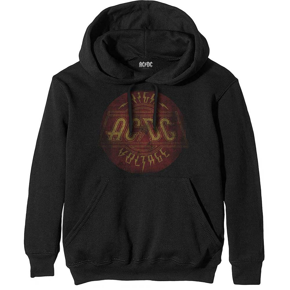 AC/DC Unisex Pullover Hoodie: High Voltage Vintage