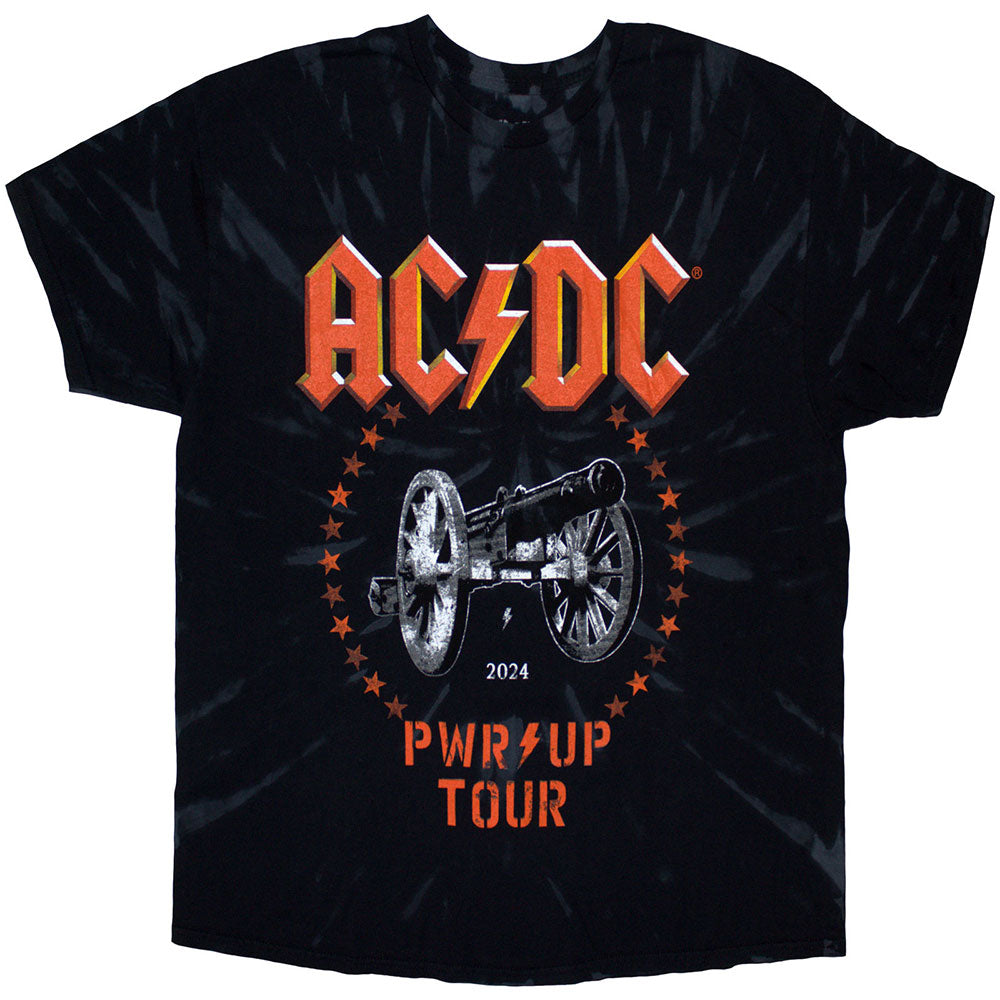 AC/DC Unisex T-Shirt: PWR-UP Tour '24 Cannon (Ex-Tour)