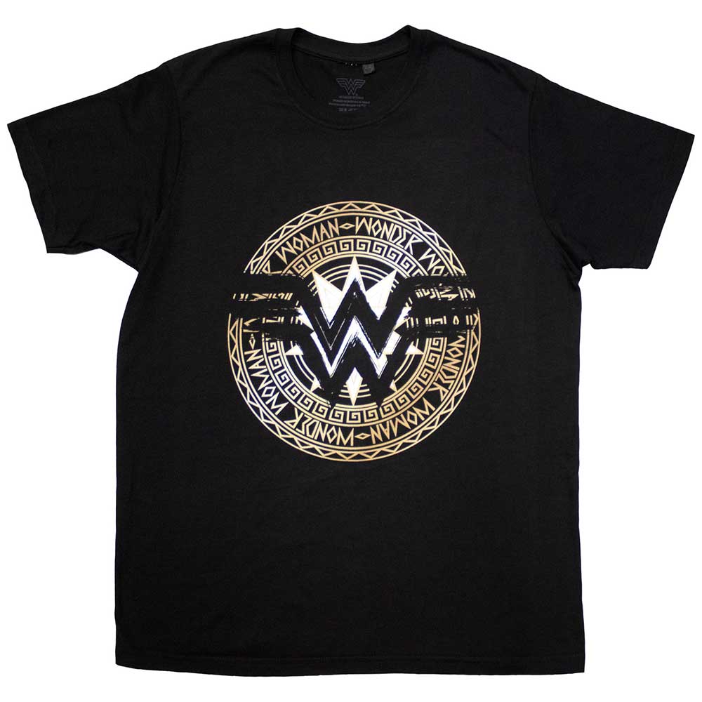 DC Comics Unisex T-Shirt: Wonder Woman Gold Circle