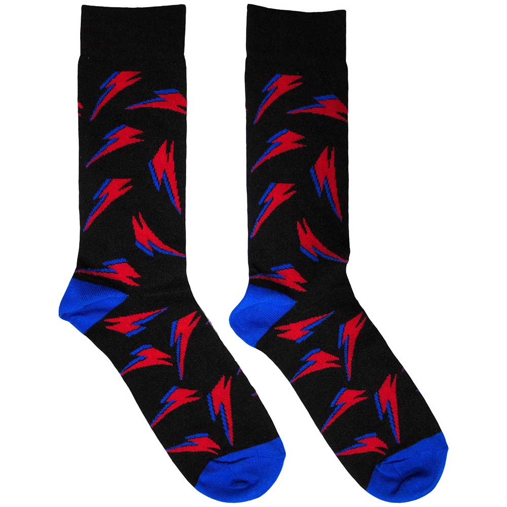 David Bowie Unisex Ankle Socks: Flash Pattern (UK Size 6 - 11)