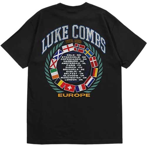 Luke Combs Unisex T-Shirt: Tour 23 Flag