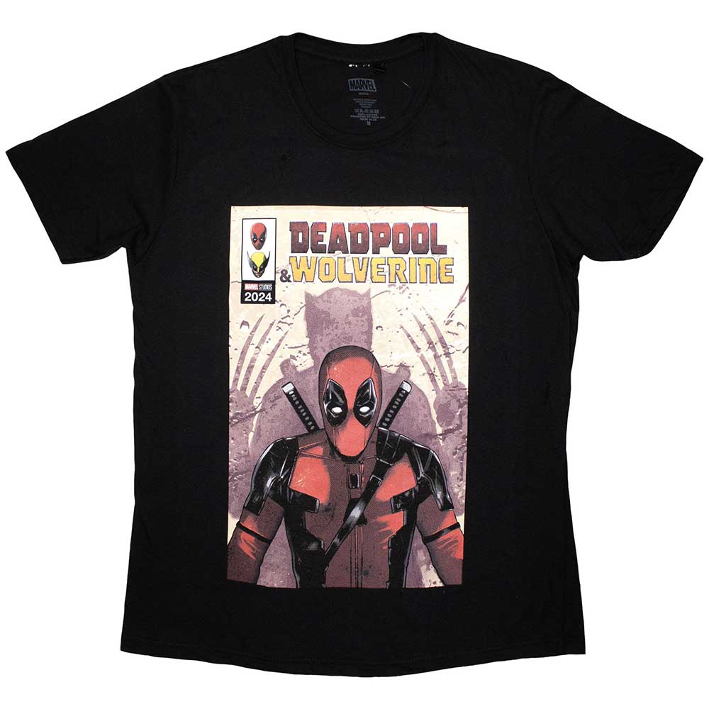 Marvel Comics Unisex T-Shirt: Deadpool & Wolverine Comic Cover