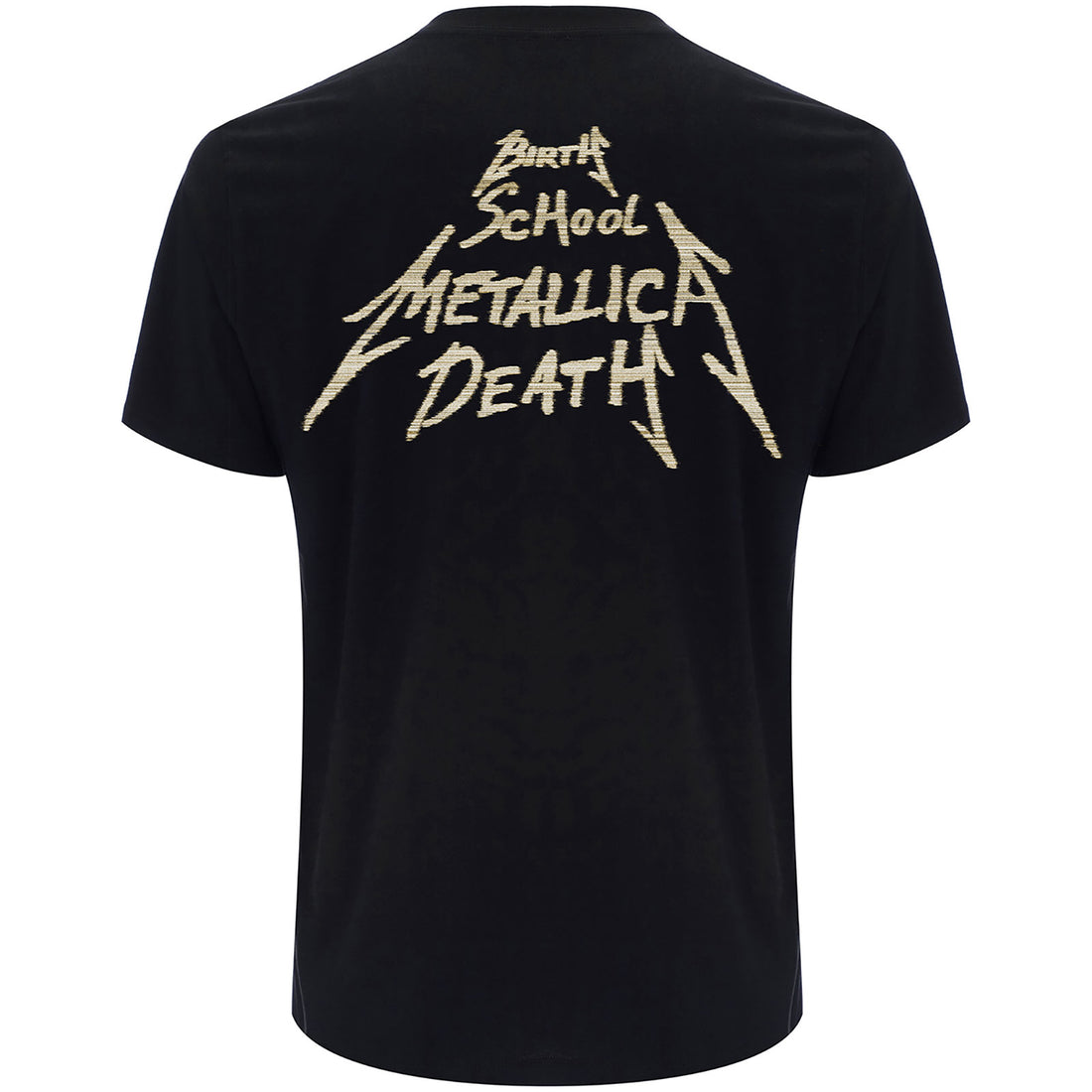 Metallica Unisex T-Shirt: Birth Death Crossed Arms (Back Print)