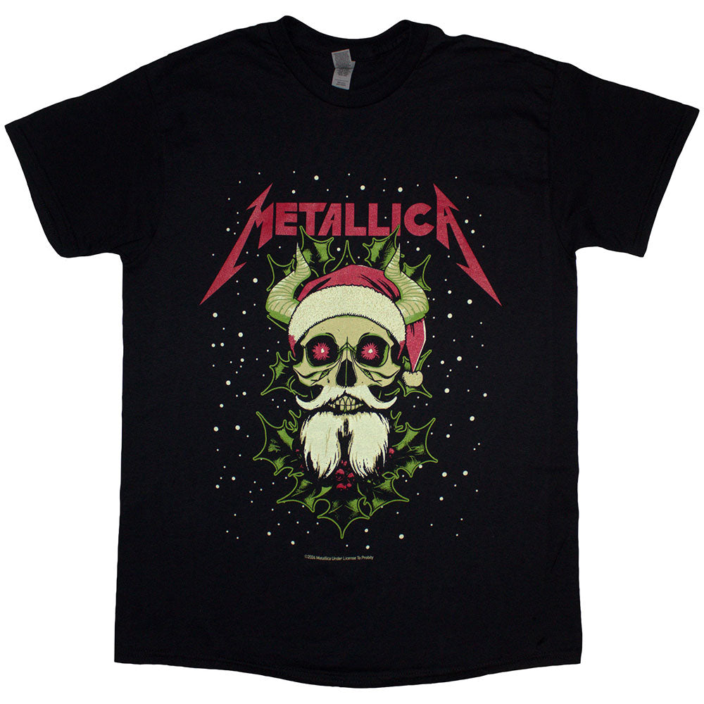 Metallica Unisex T-Shirt: Santa Horns