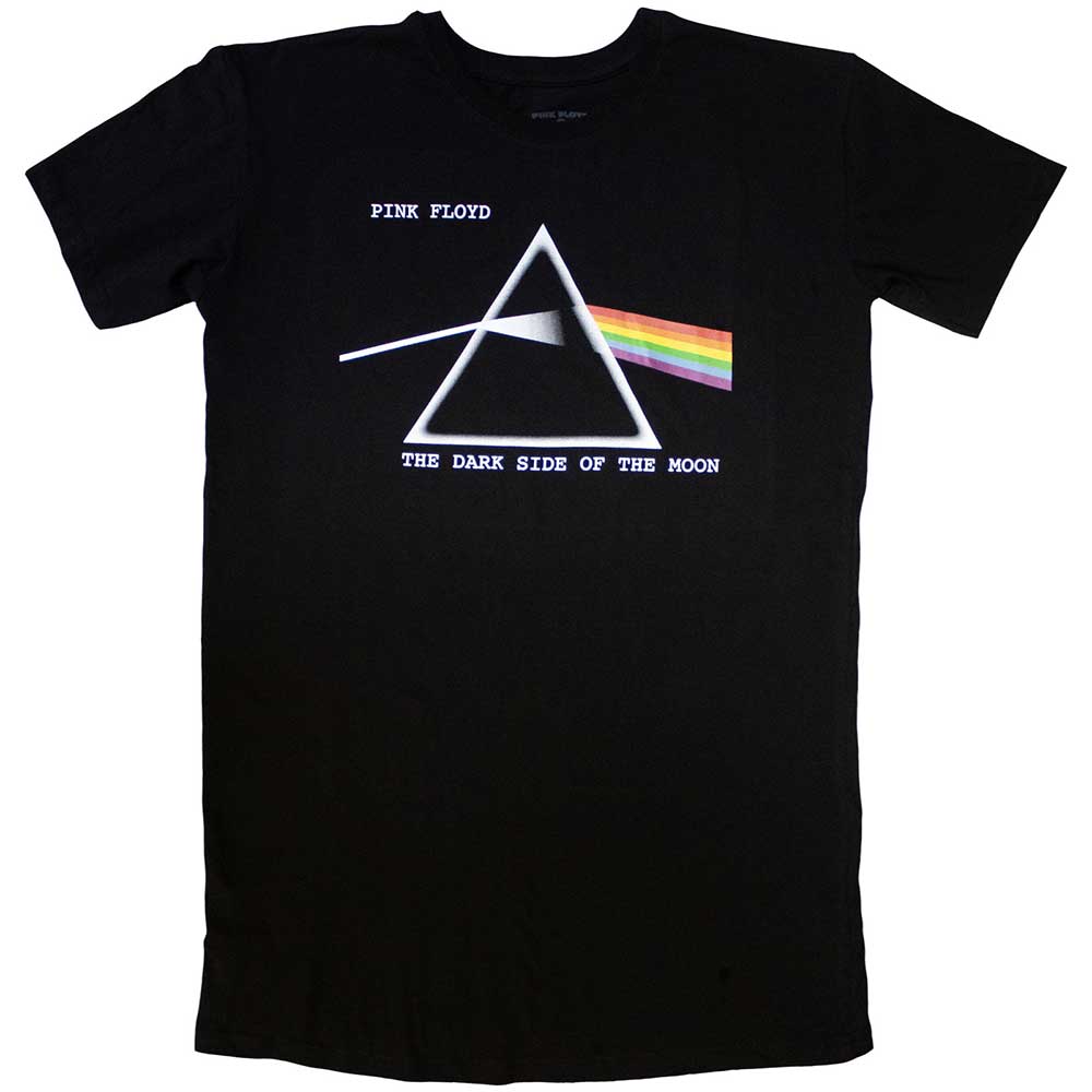 Pink Floyd Ladies T-Shirt Dress: Dark Side Of The Moon Courier