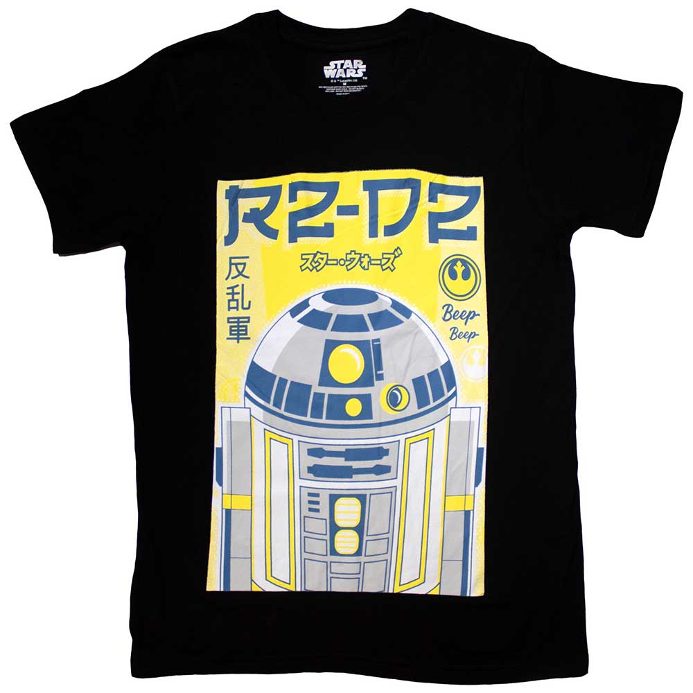 Star Wars Unisex T-Shirt: R2-D2 Japanese