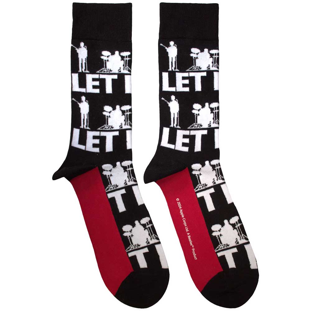 The Beatles Unisex Ankle Socks: Let It Be Silhouettes Repeat