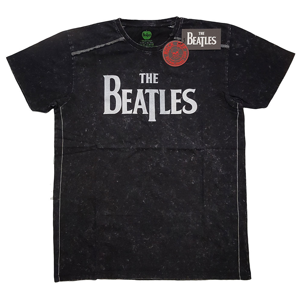 The Beatles Unisex T-Shirt: Drop T Logo (Wash Collection)