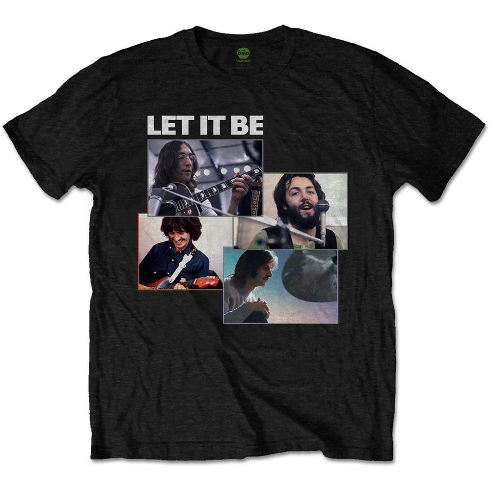 The Beatles Unisex T-Shirt: Let It Be Recording Shots
