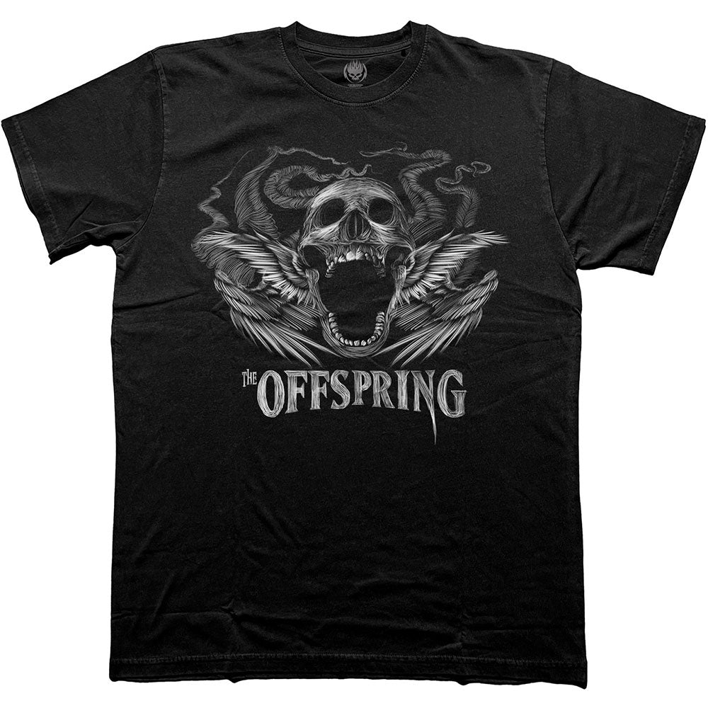 The Offspring Unisex T-Shirt: Feathered Winged Skull