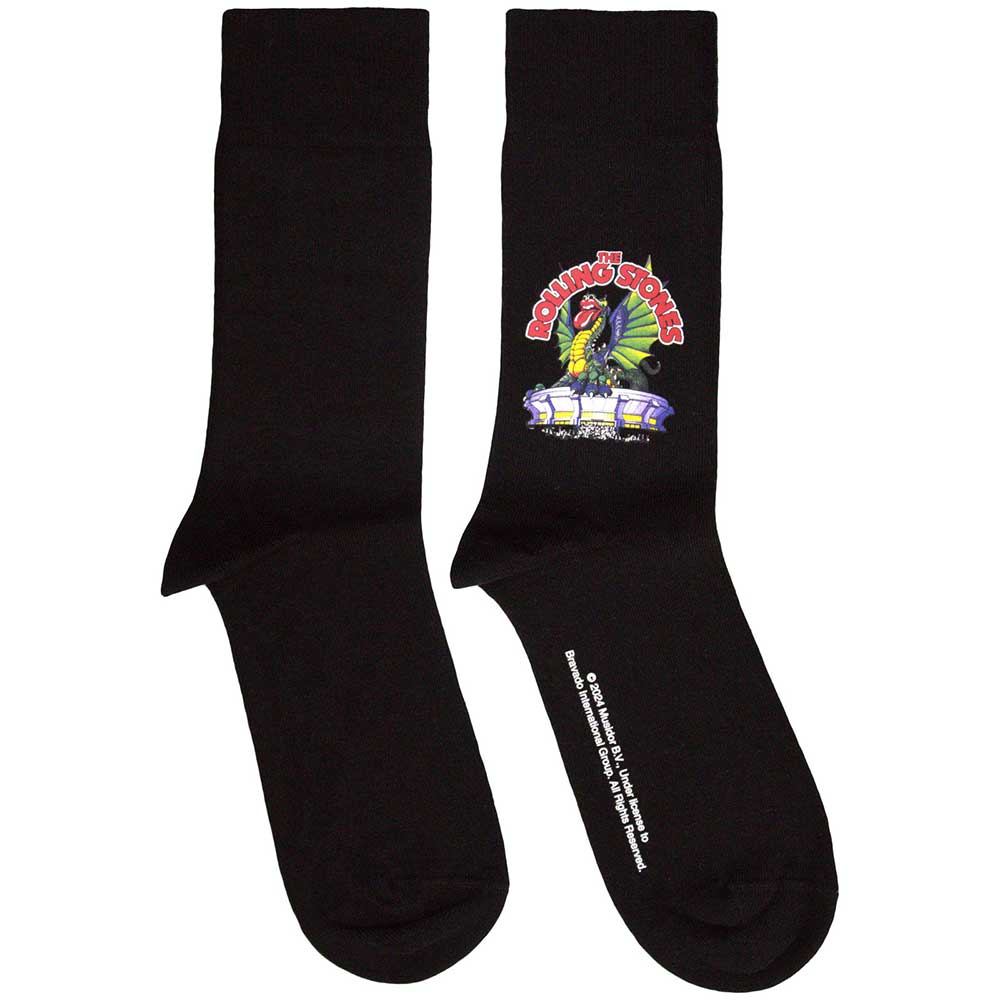 The Rolling Stones Unisex Ankle Socks: Dragon (UK Size 7 - 11)