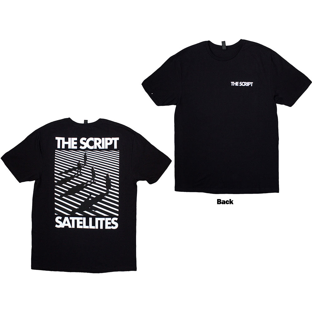 The Script Unisex T-Shirt: Satellites & Pocket Logo (Back Print)