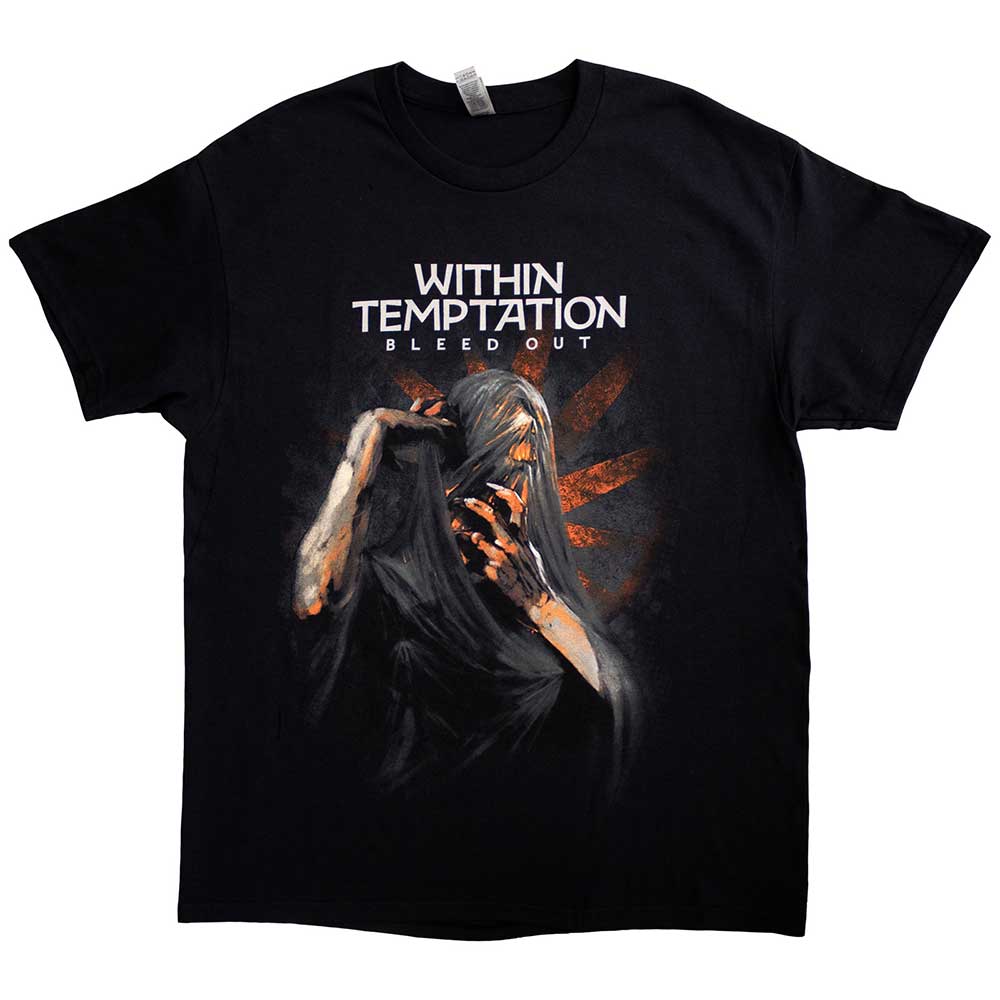 Within Temptation Unisex T-Shirt: Bleed Out Album (Back Print)