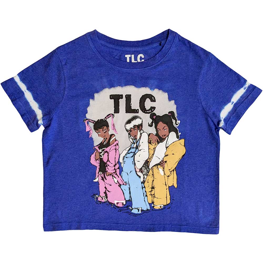 TLC Unisex Crop Top: Cartoon Wash Collection