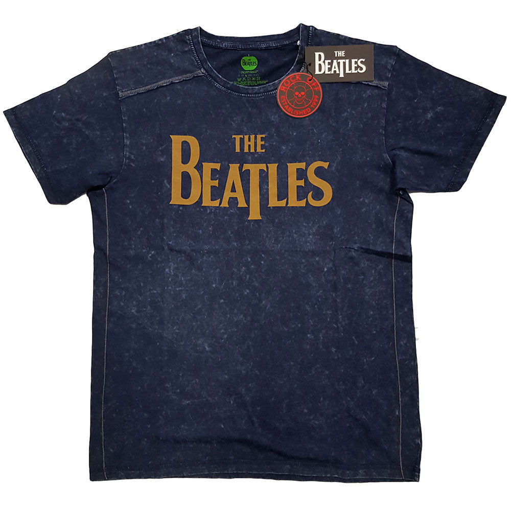 The Beatles Unisex T-Shirt: Drop T Logo (Wash Collection)