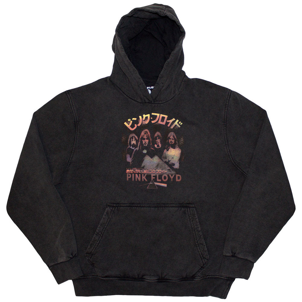 Pink Floyd Unisex Pullover Hoodie: Japan Poster (Wash Collection)