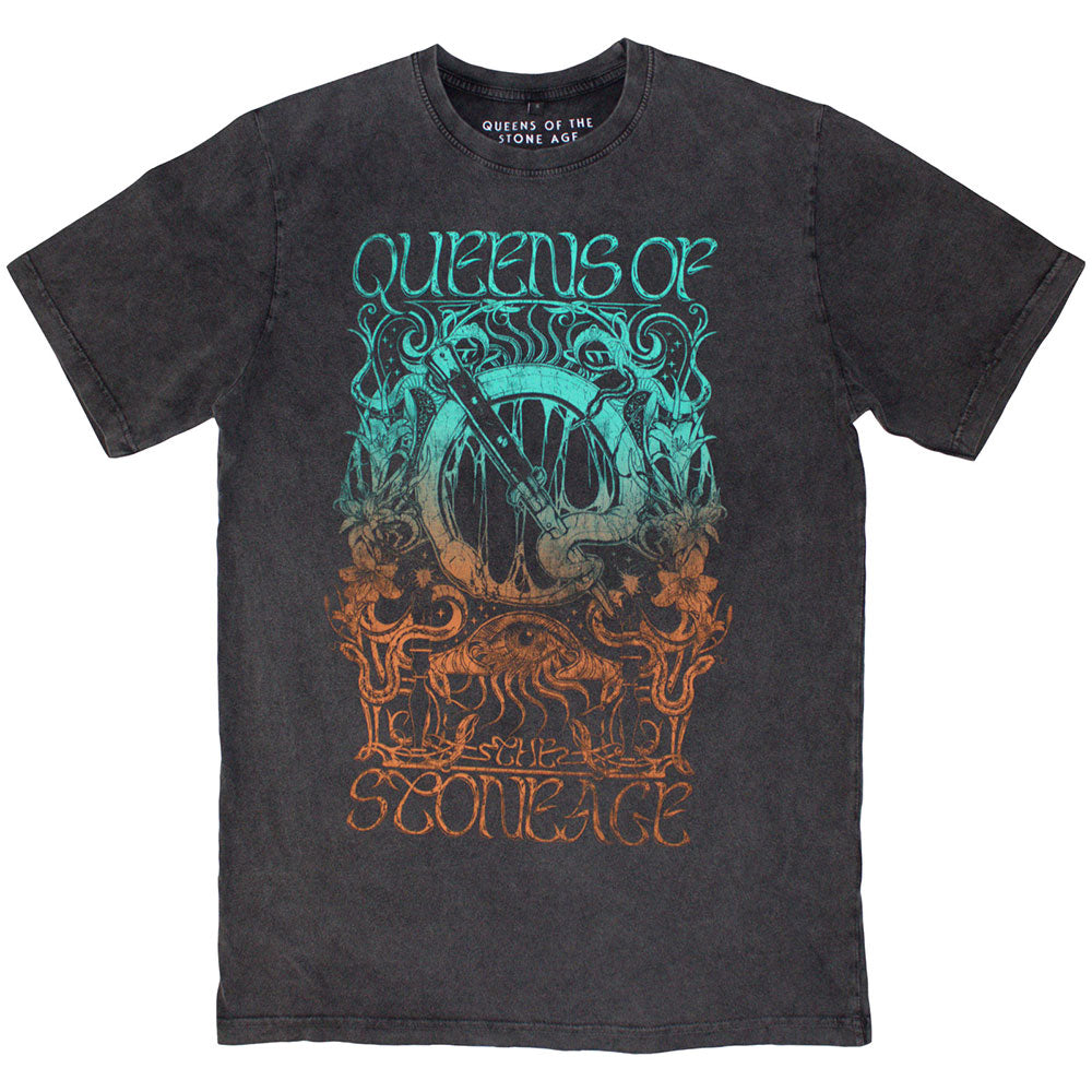 Queens Of The Stone Age Unisex Stone Wash T-Shirt: Montage