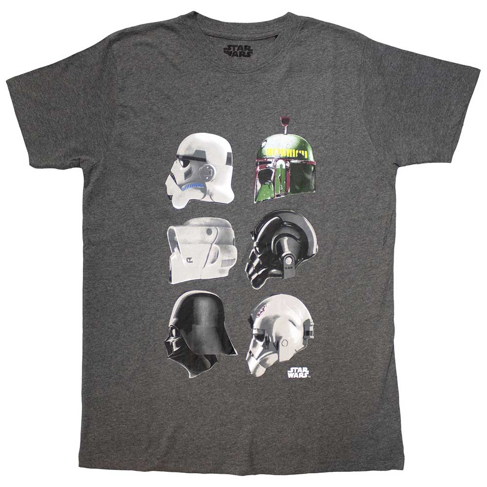 Star Wars Unisex T-Shirt: Helmet Profiles