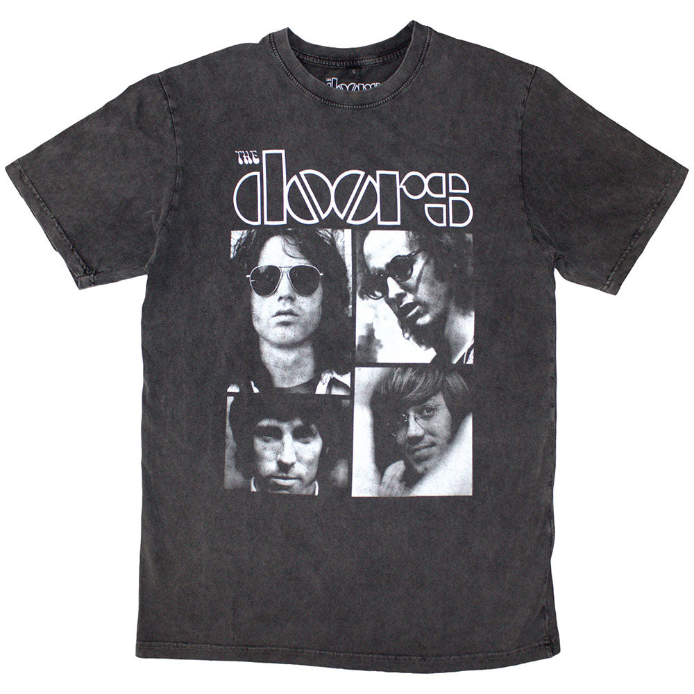 The Doors Unisex Stone Wash T-Shirt: Squares