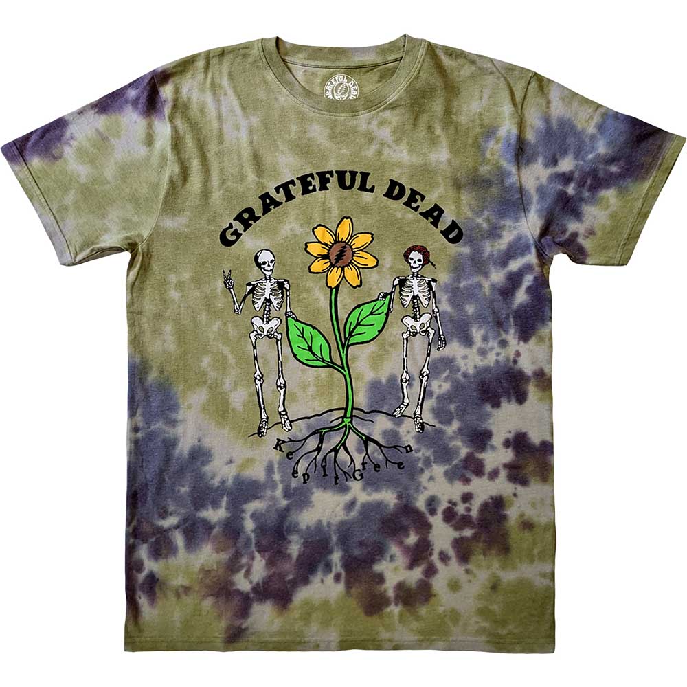 Grateful Dead Unisex T-Shirt: Keep It Green Wash Collection