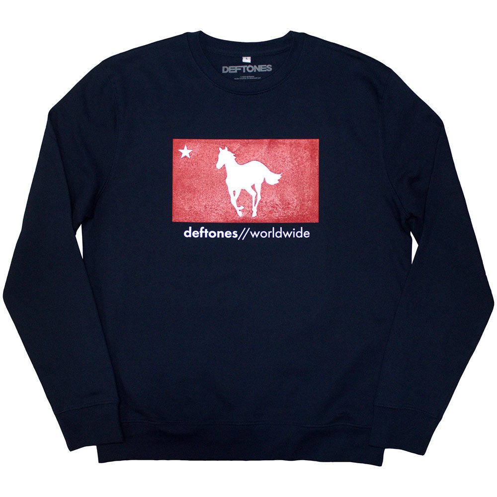 Deftones Unisex Sweatshirt: Star & Pony