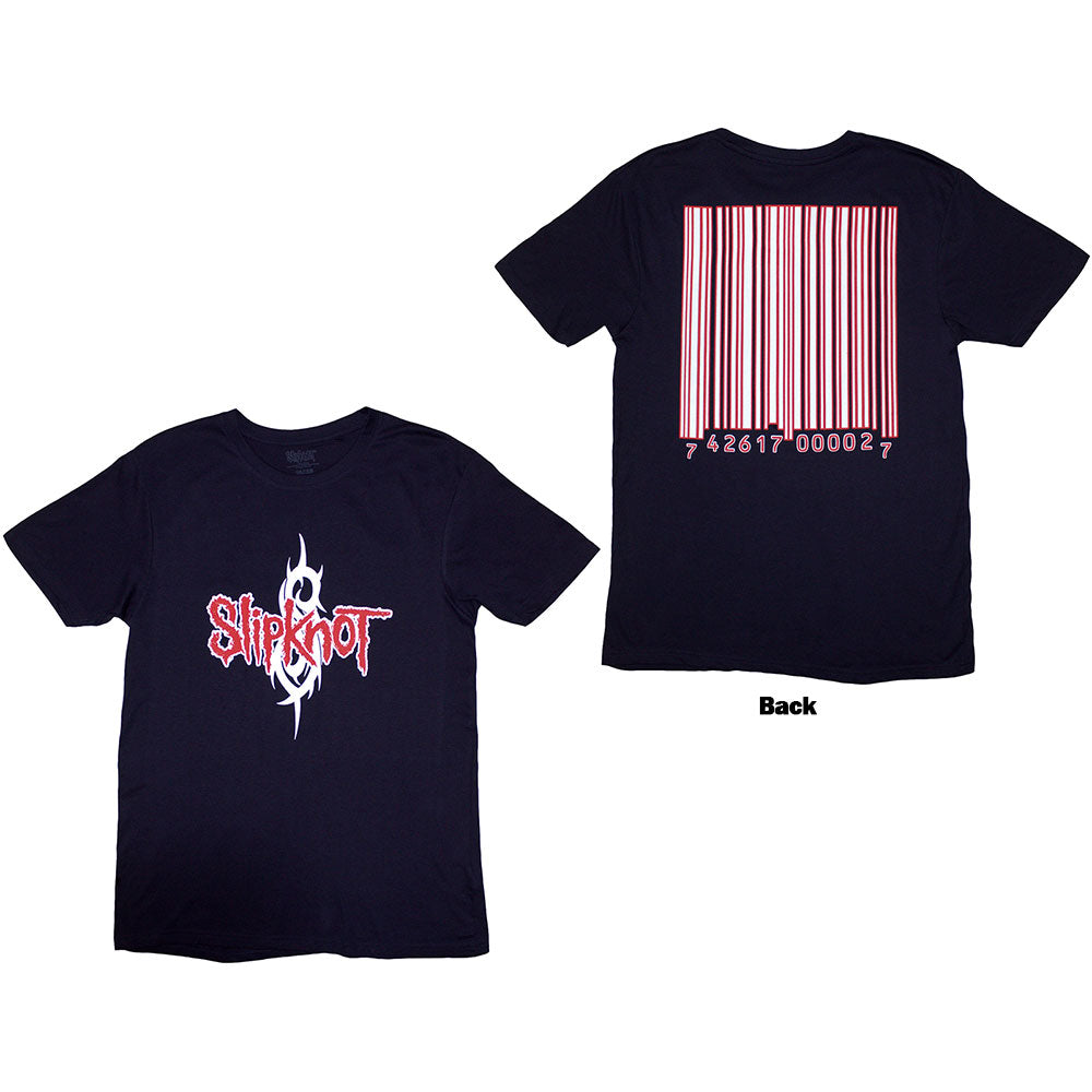 Slipknot Unisex T-Shirt: Barcode (Back Print)