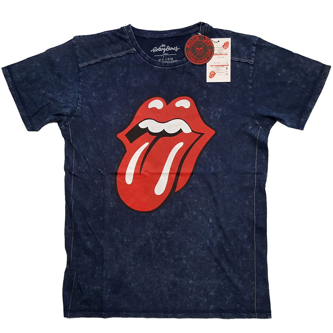 The Rolling Stones Unisex T-Shirt: Classic Tongue (Wash Collection)