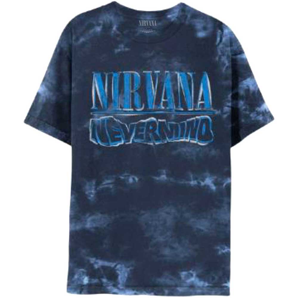 Nirvana Unisex T-Shirt: Nevermind Wavy Logo (Wash Collection)