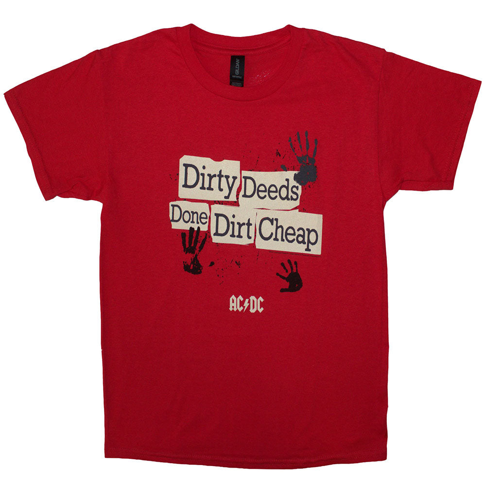 AC/DC Kids T-Shirt: Dirty Deeds Done Dirt Cheap