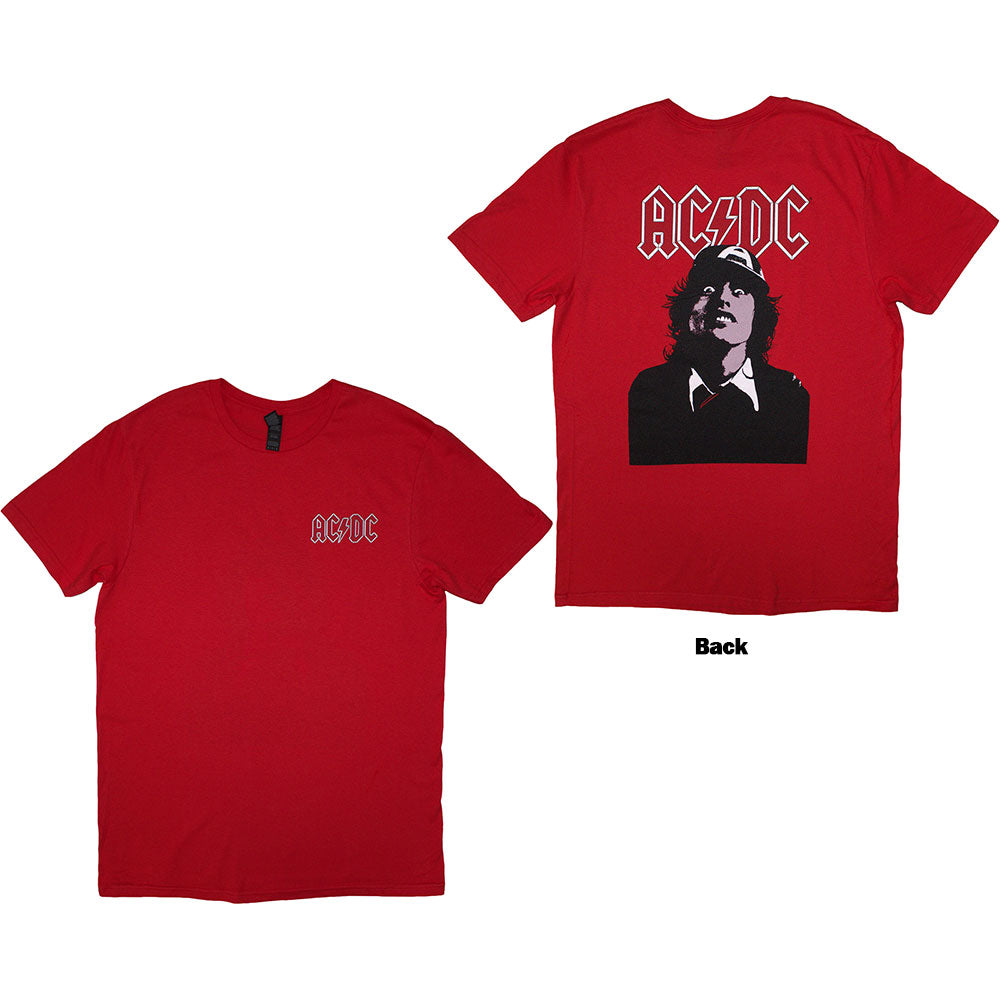 AC/DC Unisex T-Shirt: Mini Logo / Lock Up Your Daughters (Back Print)