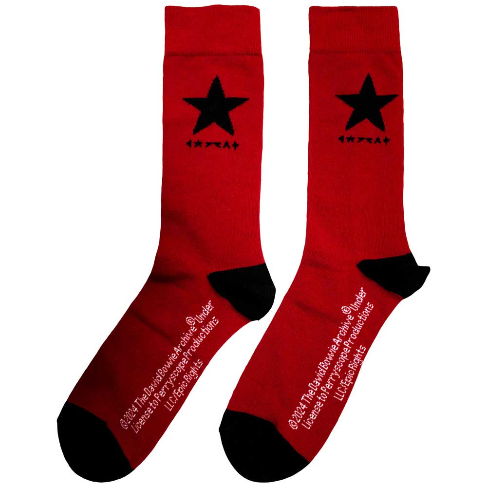 David Bowie Unisex Ankle Socks: Blackstar (UK Size 6 - 11)