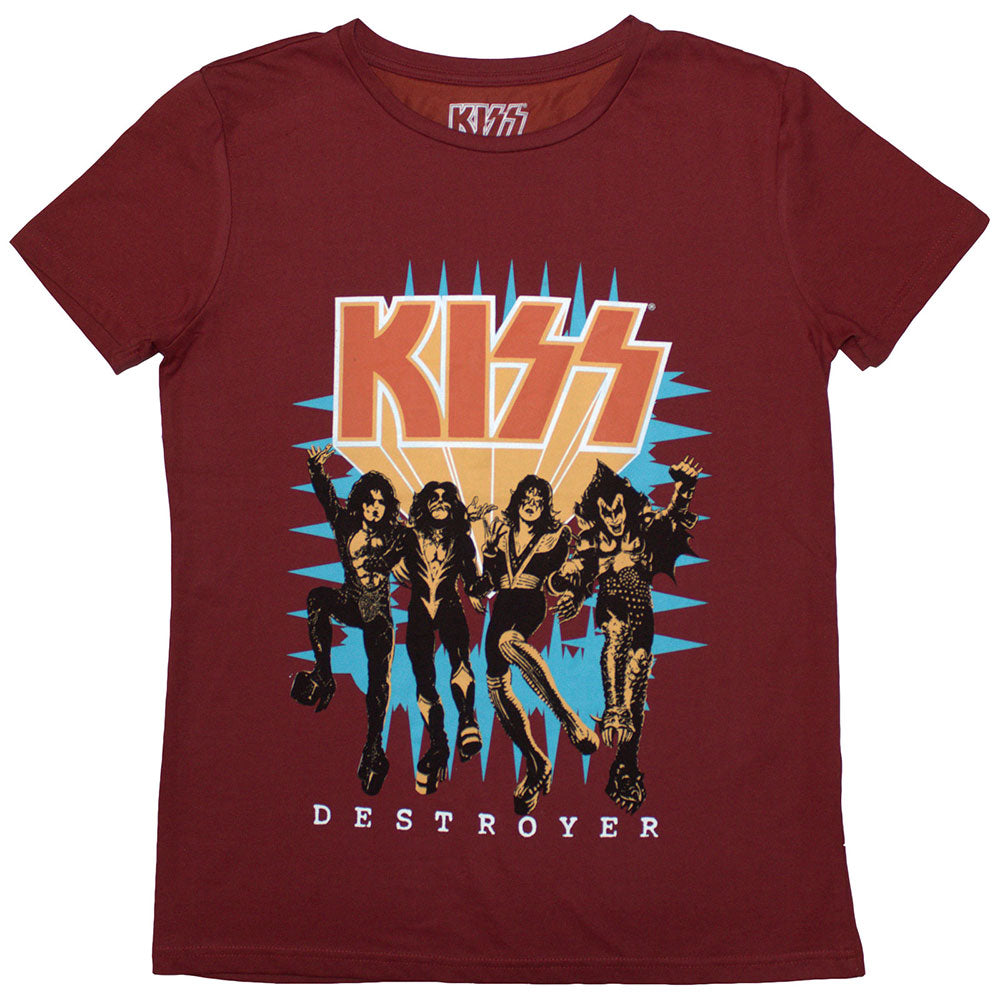 KISS Ladies T-Shirt: Destroyer 3D Logo