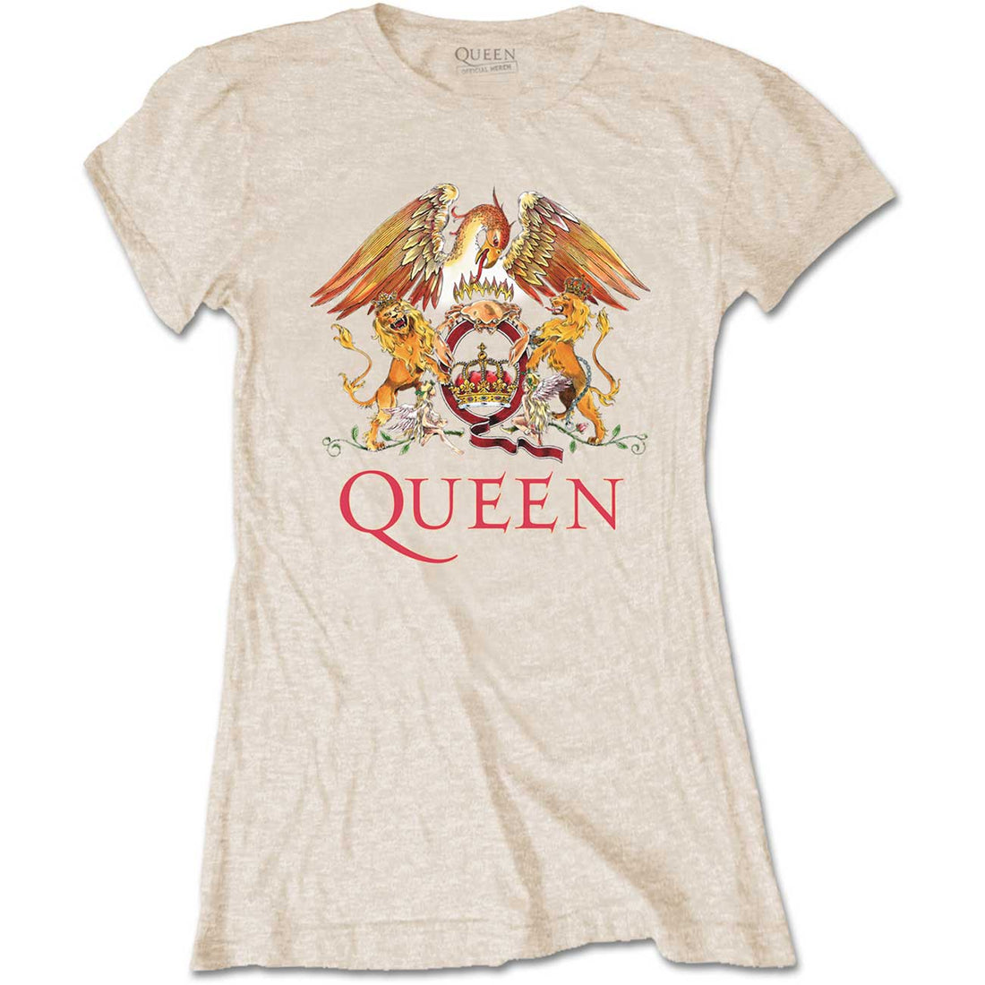 Queen Ladies T-Shirt: Classic Crest