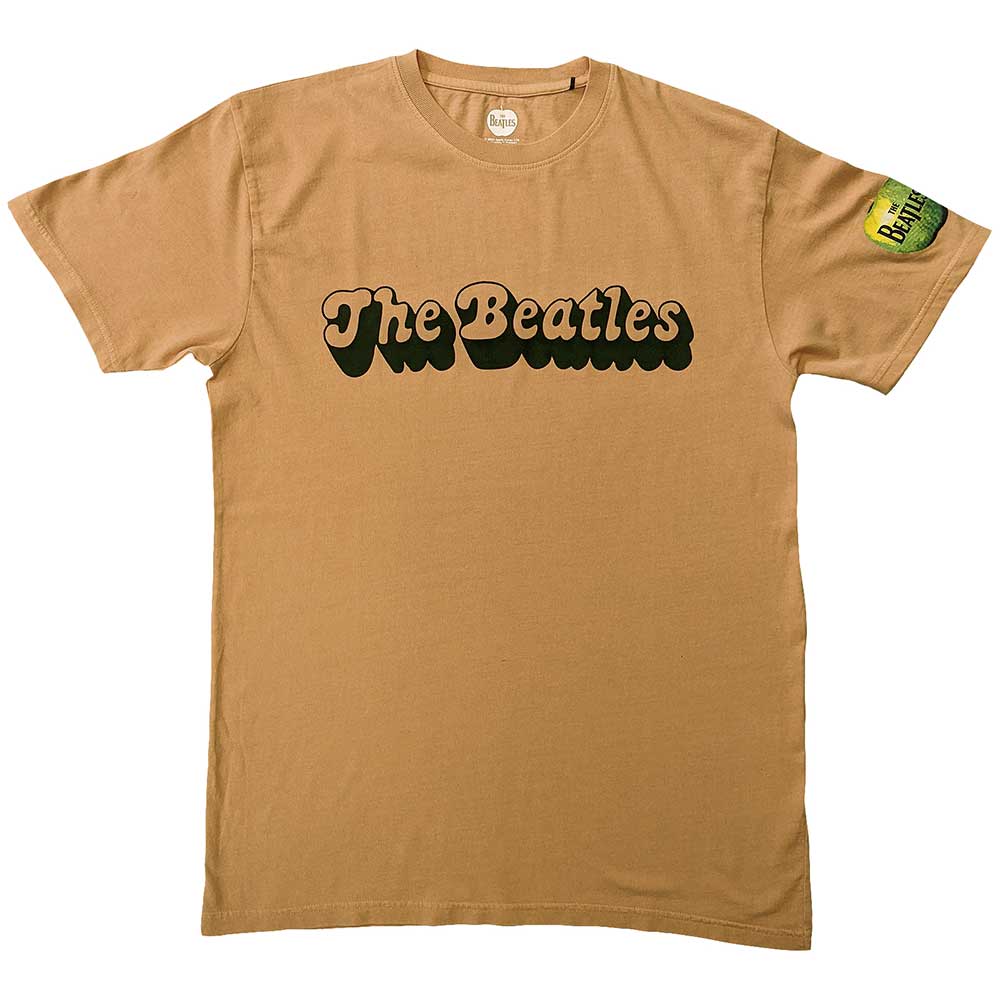 The Beatles Unisex T-Shirt: '70s Logo (Sleeve Print)