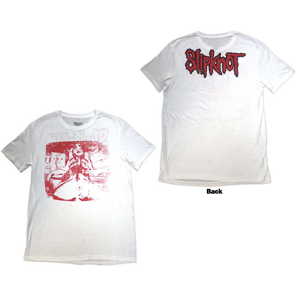 Slipknot Unisex T-Shirt: Chair Graphic Back Print