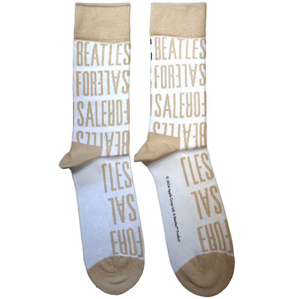 The Beatles Ankle Socks: For Sale Text Repeat